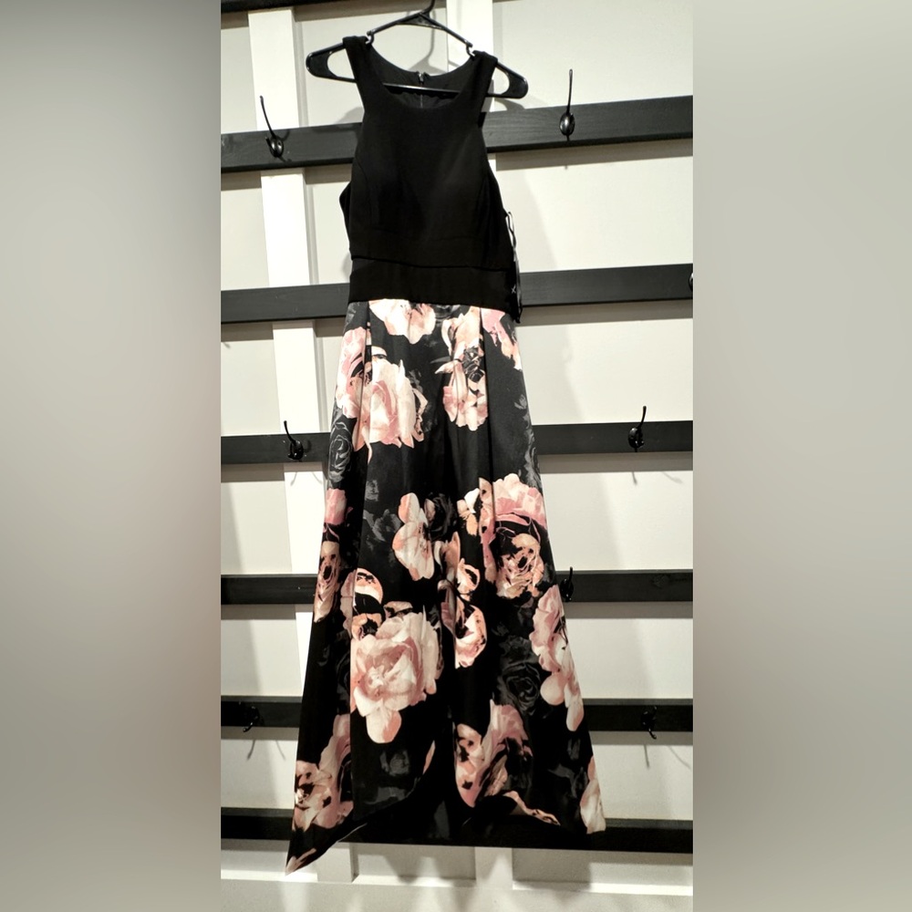 X by Xscape High Low Floral Halter Dress SZ 14 new with tags! - Picture 3 of 12